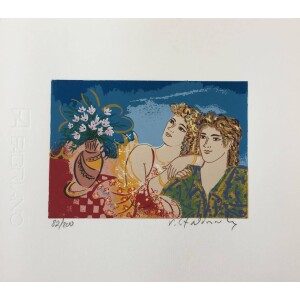 Stathopoulos Giorgos, Couple, Silkscreen print, 19 x 23 cm