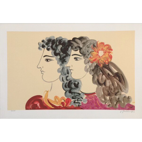 Stathopoulos Giorgos, Friends, Silkscreen, 50 x 70 cm