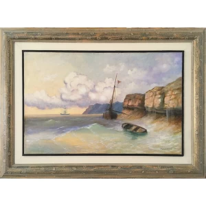 Alejeikine Vladimir, Seashore, Oil on canvas, 45 x 70 cm