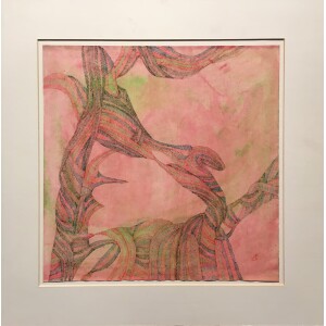 Kakoulli Anna, Untitled, Mixed media on paper, 29.5 x 29.5 cm