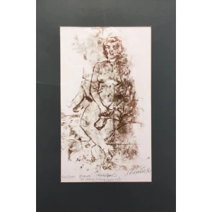 Economou Lefteris, Nude, Monotype (I), 40 x 24 cm 1