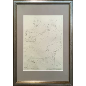 Economou Lefteris, Two Old Men at the Coffee Shop 1957, Limited edition print, 50 x 34 cm