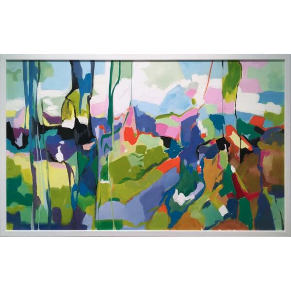 Rentis Retzas, Abstract, Acrylic on canvas, 90 x 146.5 cm