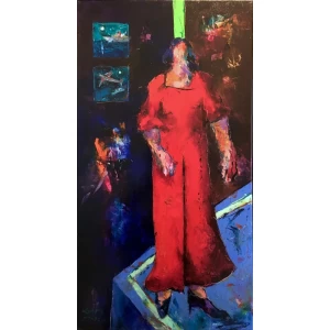 Georgiou Kostis, Mirela, Oil on canvas, 85 x 45 cm