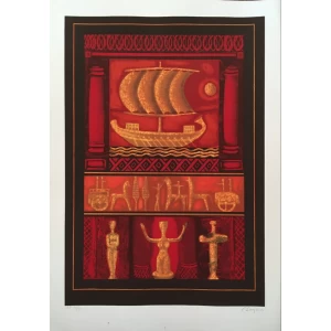 Skoteinos Giorgos, From ‘Archaic’ series - Part of diptych, Silkscreen print, 100 x 70 cm