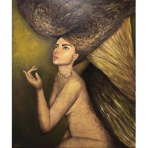 Solonos Marina, Iris, Oil on canvas, 120 x 100 cm