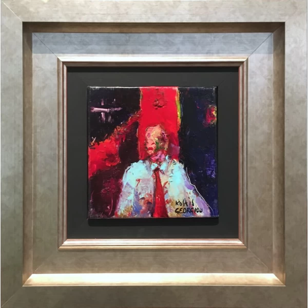 Georgiou Kostis, Figure, Oil on canvas, 20 x 20 cm