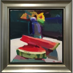 Kolokytha Mary, Still life, Acrylic on canvas, 40 x 40 cm