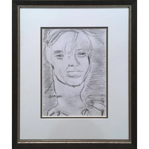 Mihlis Dimitris, Portrait, Pencil on paper, 29.5 x 21 cm