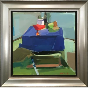 Kolokytha Mary, Still life, Acrylic on canvas, 40 x 40 cm