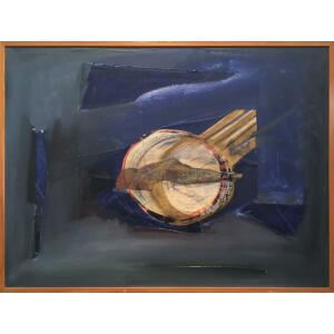 Lanitis Kikos, Untitled, Mixed media on canvas, 76.2 x 102.1 cm