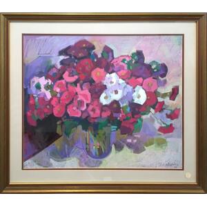 Aslanian Bedros, Le Bouquet, Pastel on paper, 57.5 x 68.5 cm