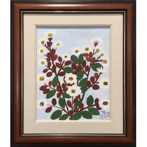Thraki Rossidou Jones, Still life with flowers, Acrylic on canvas, 36 x 29 cm