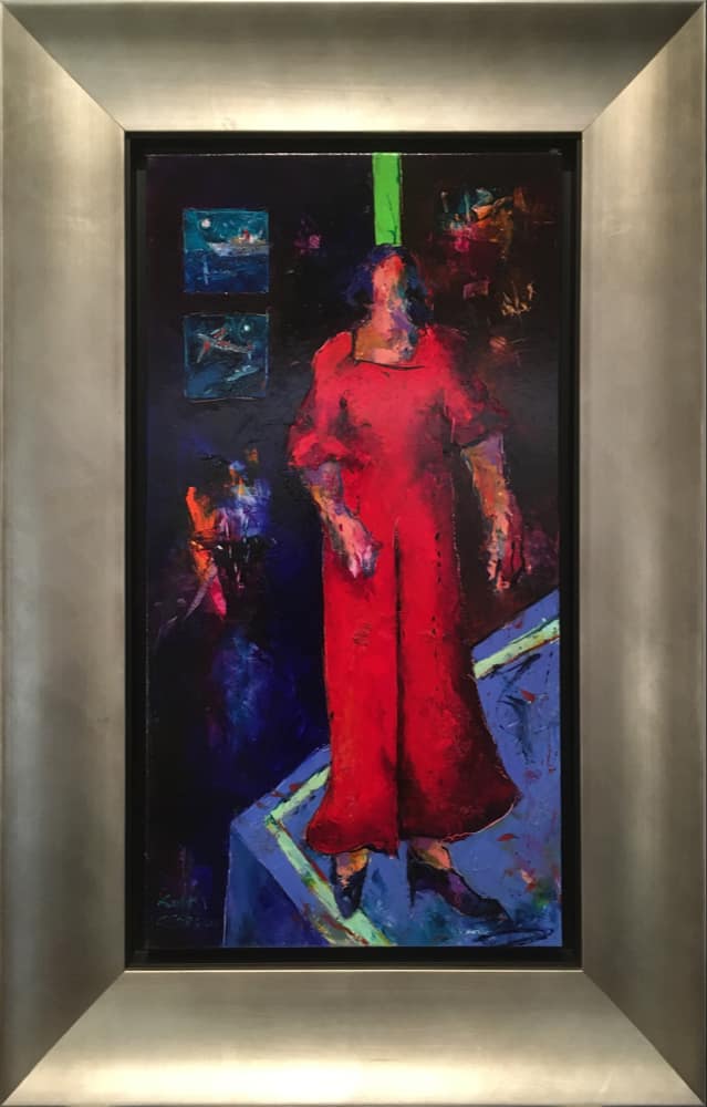 Georgiou Kostis, Mirela, Oil on canvas, 85 x 45 cm