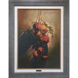 Moraitis Panagiotis, Pomegranates, Oil on canvas, 70 x 50 cm