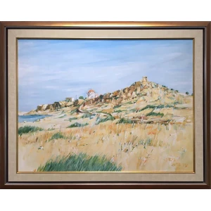 Owen Michael, Cyprus, Oil on canvas laid on board, 70 x 93 cm