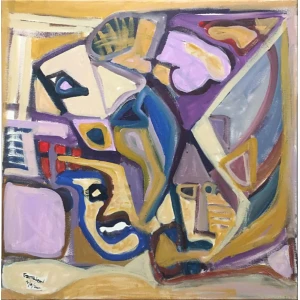 Stavrou Giorgos, Abstract, Acrylic on canvas, 75 x 75 cm