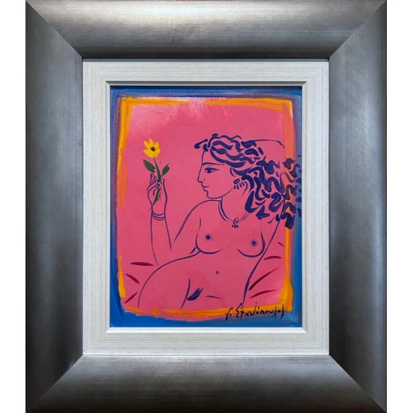2096-bn Stathopoulos giorgos, Untitled, Acrylic on paper mounted on board, 30 x 20 cm