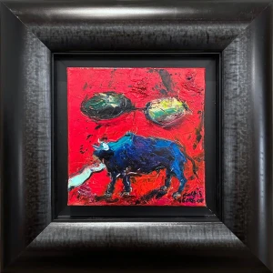 2622-bn Georgiou Kostis, Untitled, Oil on canvas, 20 x 20 cm