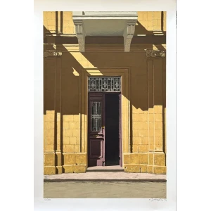 s012-bn Ladommatos Andreas, Mansion Entrance Door, Silkscreen print, 112 x 76 cm