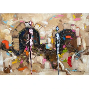 2272-au Rentis Retzas, Untitled, Acrylic on canvas, 69.5 x 99.5 cm