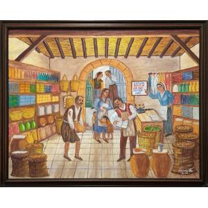 070825-pe-gi-1-au Pelekanos Giannis, Cultural Association of Asia, Oil on canvas, 65 x 83 cm