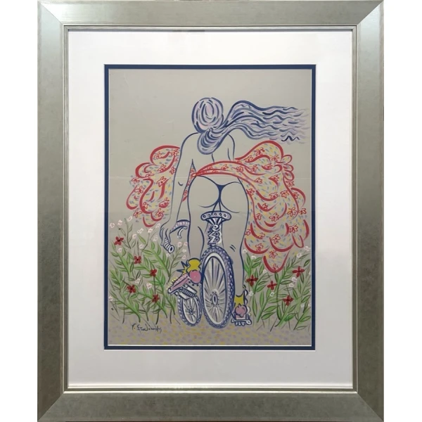 2723-bn Stathopoulos Giorgos, Untitled, Acrylic on paper, 66 x 49 cm