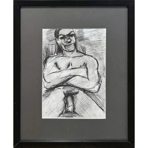 131125-mi-di-1-au Mihlis Dimitris, Nude, Charcoal on paper, 29 x 20 cm