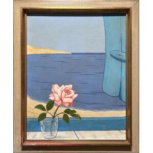 2855-ps Hadjisoteriou Photos, Spring, Acrylic on hardboard, 61 x 48.5 cm