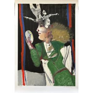 s004-au Mytaras Dimitris, Figures, Silkscreen print, 112 x 76 cm