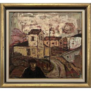 160426-ap-de-1-au Dedes Apostolos, Untitled, Oil on hardboard, 44.5 x 48.5 cm