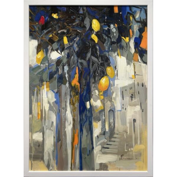 2329-au Rentis Retzas, Lemon tree, Acrylic on canvas, 100 x 70 cm