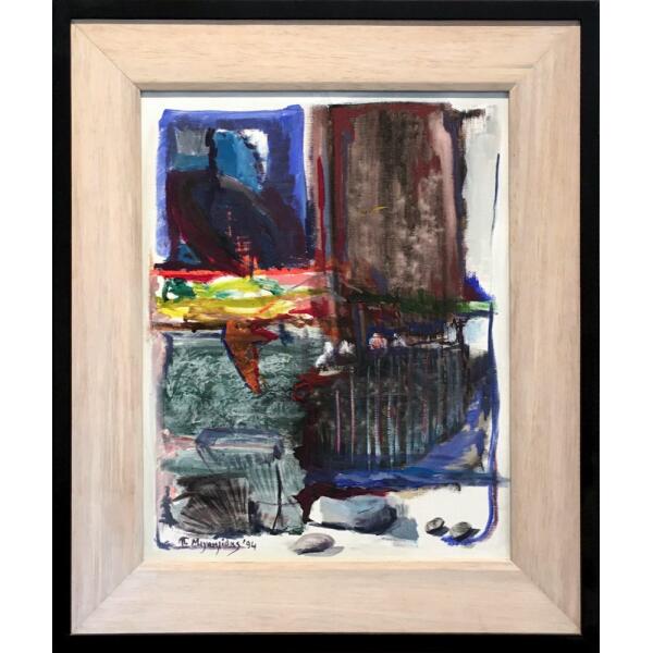 2399-au Michaelides Petros, Untitled, Oil on canvas, 60 x 50 cm