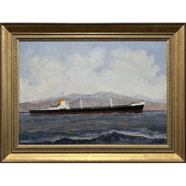 140526-ka-an-1-au Kanas Antonis, MV Nicola, The First SD14, Oil on canvas, 50.5 x 70.3 cm
