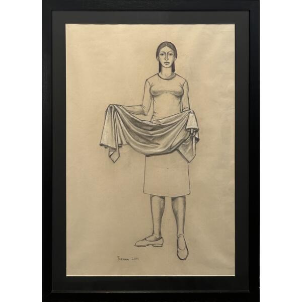 090726-ga-ge-1-au Gavriel George, Female figure, Pencil on paper, 79.5 x 54.5 cm