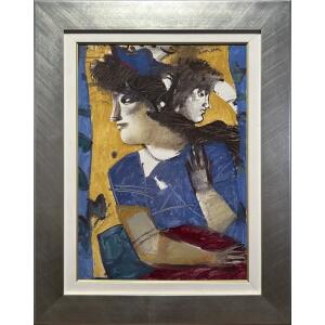 090726-my-di-1-au Mytaras Dimitris, Two Figures, Acrylic on canvas, 70 x 50 cm