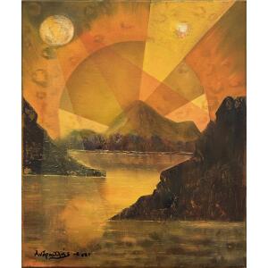 110626-ro-an-2-au Rodosthenous Androullis, Untitled, Oil on canvas, 46 x 38 cm