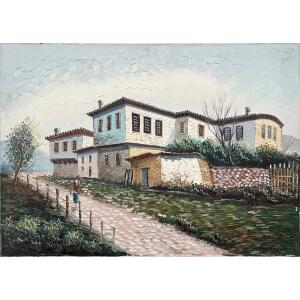 1821-au Dimitriou, Untitled, Oil on canvas, 50 x 70 cm
