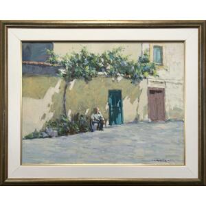 1032-au Andreadis Antonis, Untitled, Oil on canvas, 60 x 80 cm