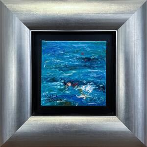 2617-au Georgiou Kostis, From Mare Nostrum series, Oil on canvas, 20 x 20 cm