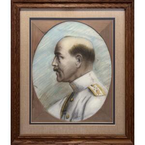 100926-ni-ni-1-au Nicolaides Nikos, King Constantine I - 1922, Pastel and pencil on paper, 49 x 38 cm
