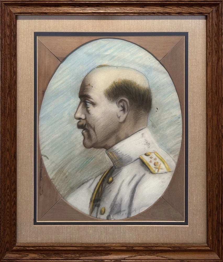 100926-ni-ni-1-au Nicolaides Nikos, King Constantine I - 1922, Pastel and pencil on paper, 49 x 38 cm