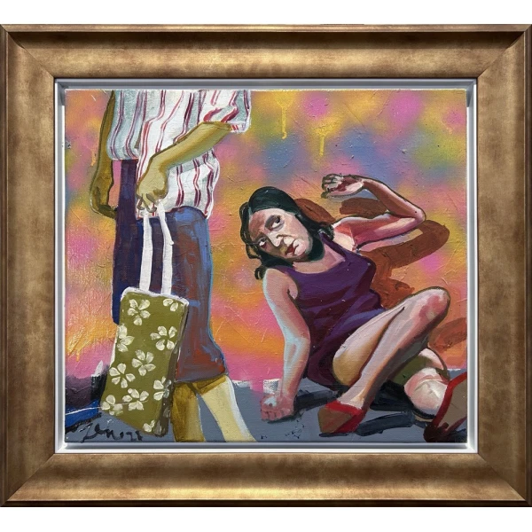 2854-au Jepras Zenon, Untitled, Oil on canvas, 53.5 x 60.8 cm