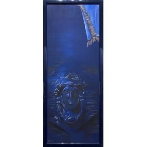 051126-tr-ha-2-au Trillidis Harrys, Classical Faces (Part of Diptych), Oil on canvas, 80 x 30 cm