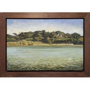 051126-ts-pa-1-au Tsangaras Panikos, Despotiki Limni - Akrotiri (Bishop's Pool), Oil on canvas, 40 x 60 cm