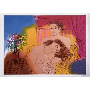 s161-bn Stathopoulos Giorgos, Couple, Silkscreen print, 50 x 70 cm